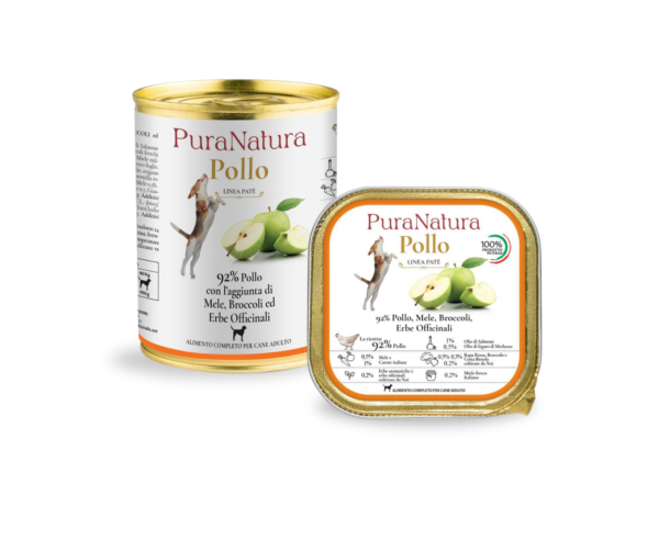 PuraNatura Dog Chicken & Apples. Šlapias šunų maistas vištienai ir obuoliams