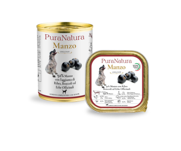 PuraNatura Dog Beef & Currants. Jautienos ir juodųjų serbentų šlapias maistas šunims